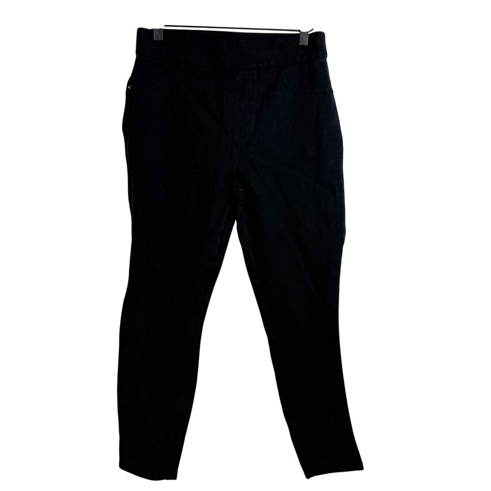 SPANX The Perfect Ponte Crop Ankle Pants High Rise Black - L